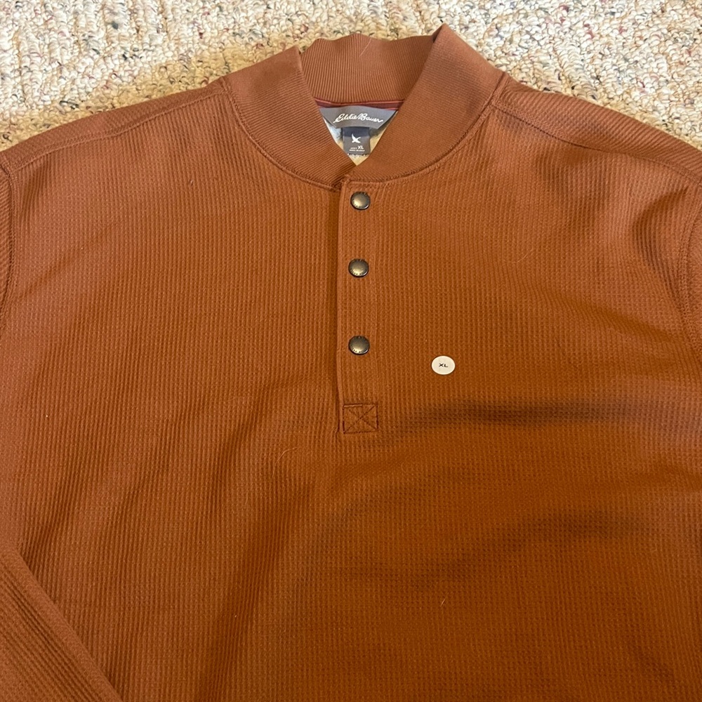 Bauer Men's Long Sleeve Henley shearling lined! - Picture 3 of 6